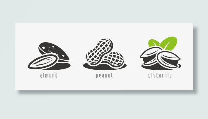 坚果矢量图免抠