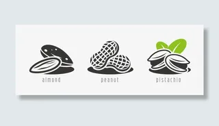 坚果矢量图免抠