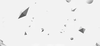 灰色立体几何漂浮装饰免抠