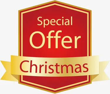 矢量圣诞促销特供标签免抠
