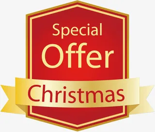 矢量圣诞促销特供标签免抠