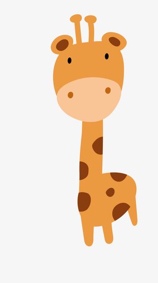 卡通可爱小动物装饰设计动物头像免抠