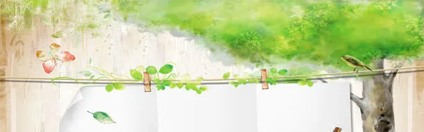 梦幻清新手绘卡通背景