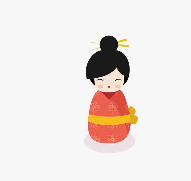 和服娃娃免抠
