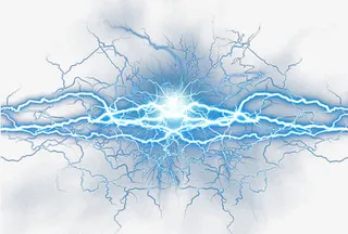 科技装饰电光效果免抠装饰效果特效元素