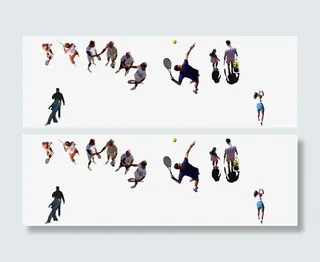 打球鸟瞰常用效果图免抠