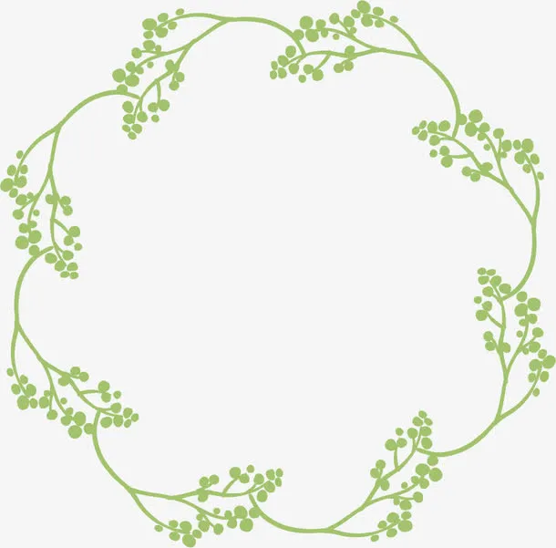 花环花边手绘边框免抠