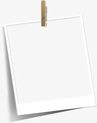 白色卡通纸张夹子创意免抠