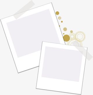 潮流照片墙边框免抠