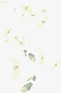 商务飘飞的票钱票矢量免抠