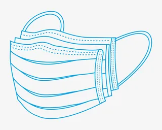 一次性三层口罩免抠