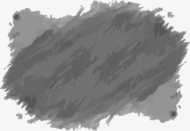 灰色水彩笔刷免抠
