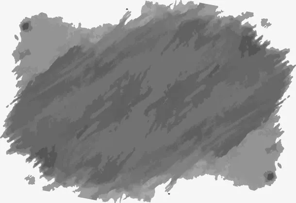 灰色水彩笔刷免抠