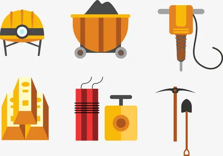 挖采金条工具免抠