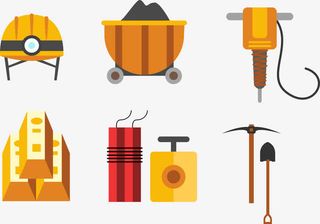 挖采金条工具免抠