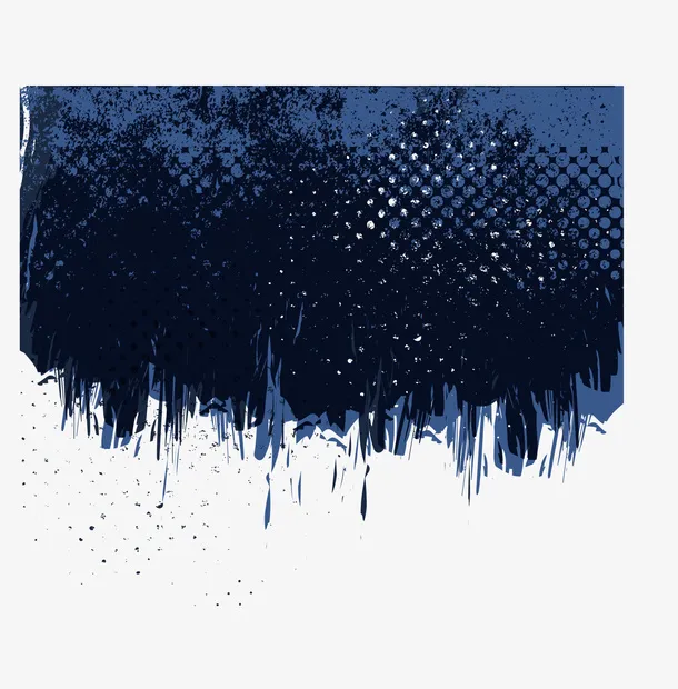 创意蓝色渲染免抠
