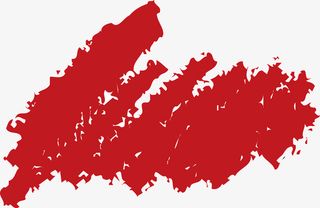 红色动感墨迹矢量图免抠