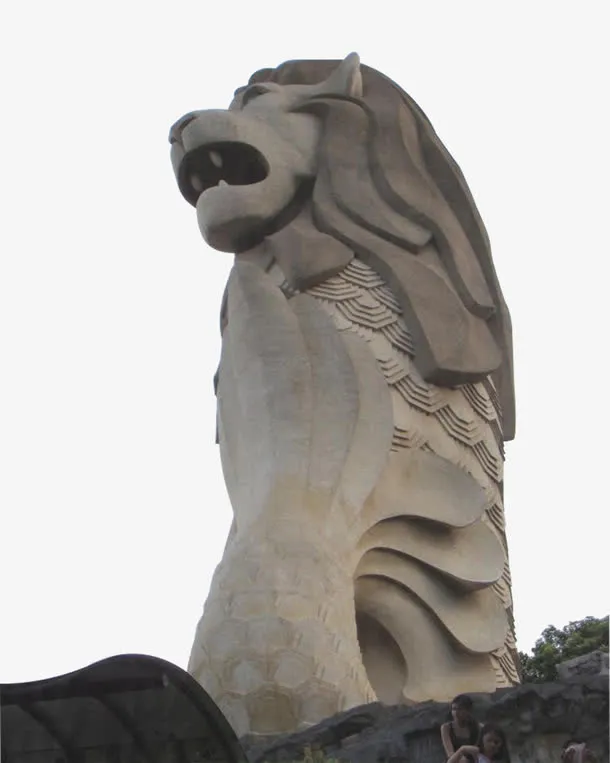 鱼尾狮塔免抠免抠