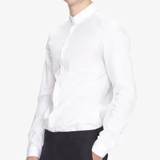 男士帅气白色衬衣免抠