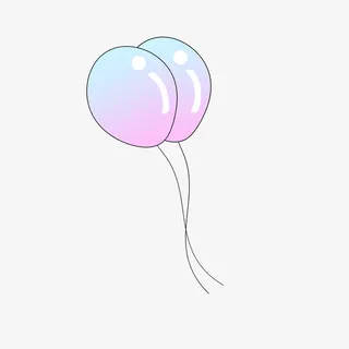 六一儿童节彩色气球免抠