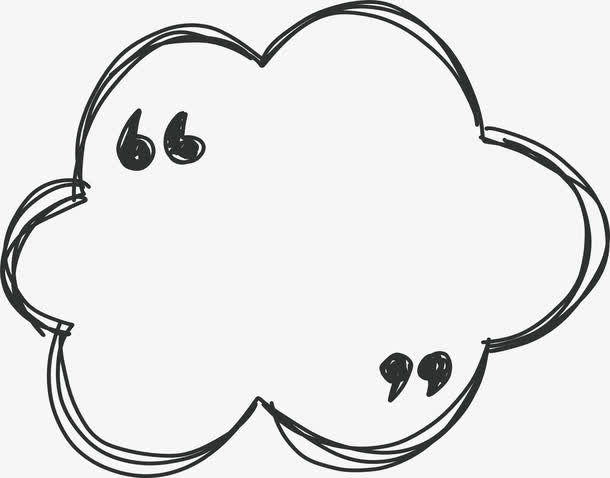 手绘花边线条边框免抠