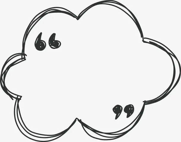 手绘花边线条边框免抠