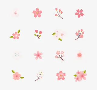 美丽樱花图标免抠