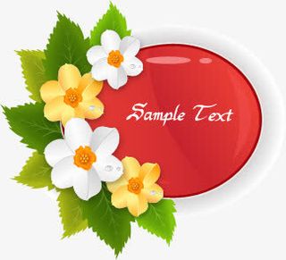 树叶矢量春天框架免费下载免抠