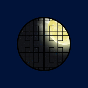 中秋 星空 中国风中式背景图免抠