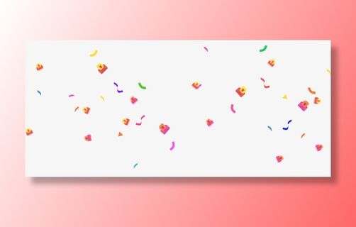 漂浮彩带装饰免抠