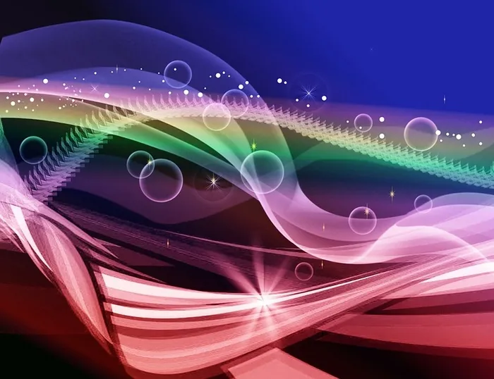 绚丽飘带简约背景高清