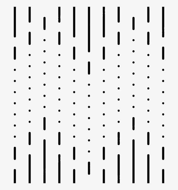 手绘黑色虚线免抠