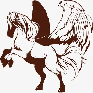 飞马 动物 剪影免抠