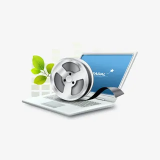 灰色笔记本电脑免抠