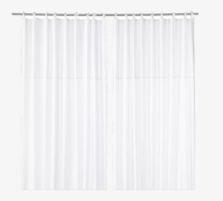 白色大尺寸的窗帘免抠