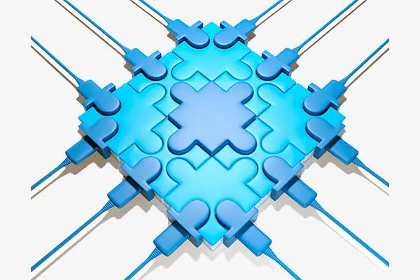 科技连接线条免抠