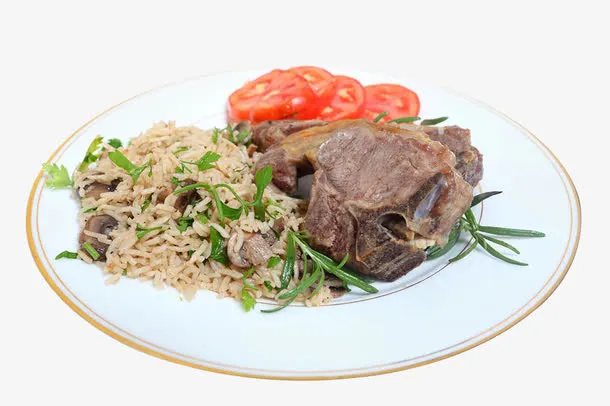 烤羊腿肉饭免抠