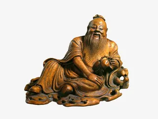 寿星老人根雕免抠