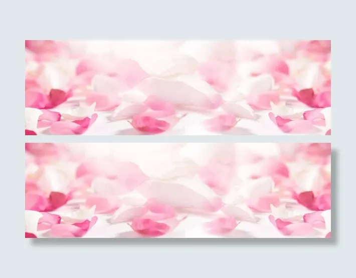 浪漫粉色白色花瓣免抠