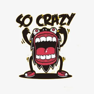 疯狂的大嘴怪兽免抠