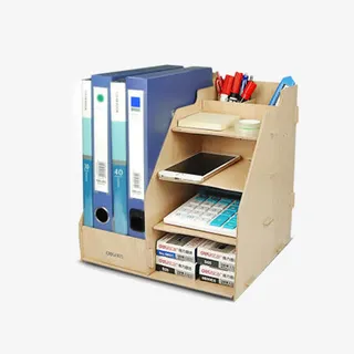 木质创意文件架免抠