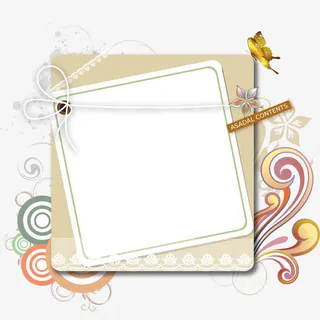 时尚信封纸张免抠