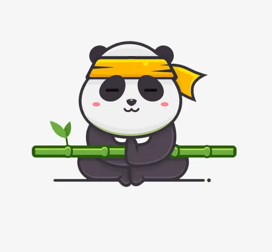 卡通熊猫免抠