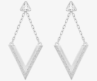 施华洛世奇首饰钻石耳环免抠