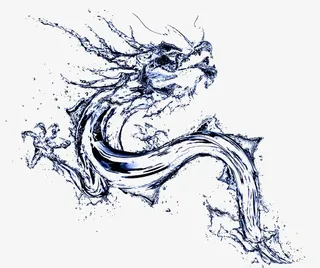 国风水色龙头免抠