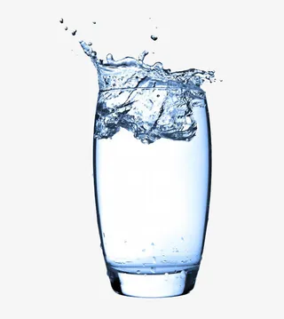 蓝色飞溅水珠免抠
