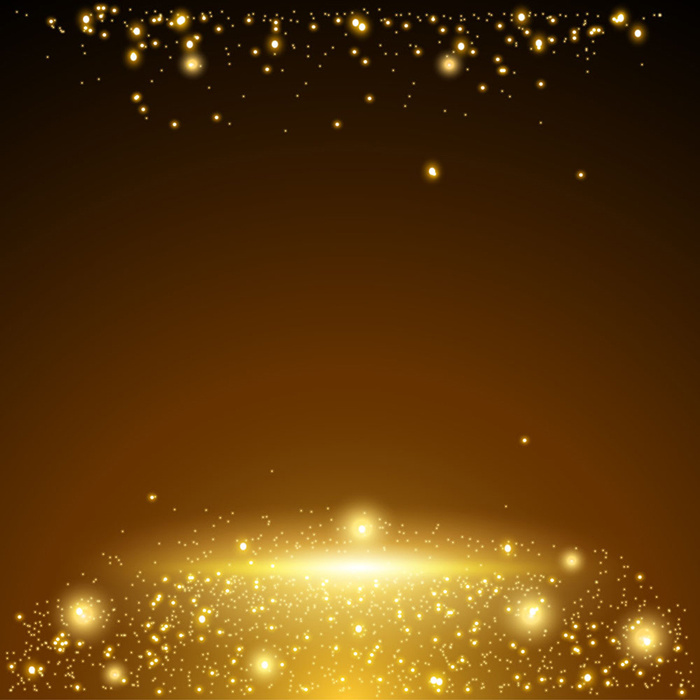 金色梦幻星光舞台背景高清