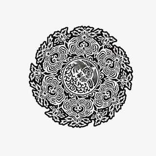 中国风 兽纹 纹理免抠