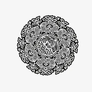 中国风 兽纹 纹理免抠