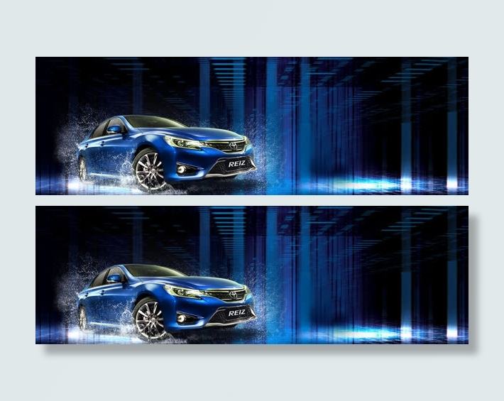 酷炫霸气创意汽车广告banner免抠